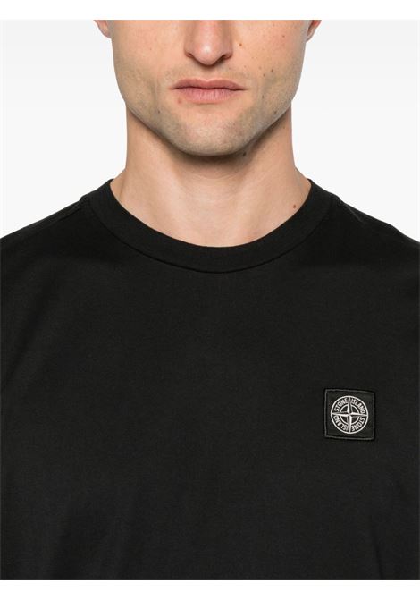 2100027 t-shirt man black STONE ISLAND | L1S15 2100027 S0013V0029